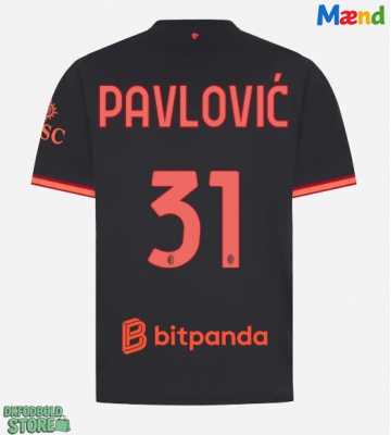 AC Milan Strahinja Pavlovic #31 Replika Tredjetrøje 2026-27 Kortærmet